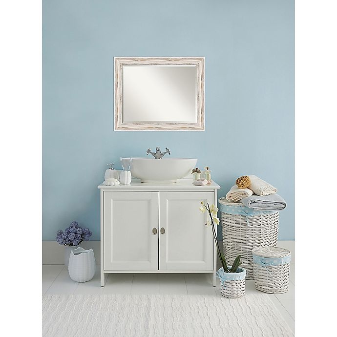 slide 5 of 6, Amanti Art Alexandria Bathroom Mirror - Whitewash, 27 in x 33 in