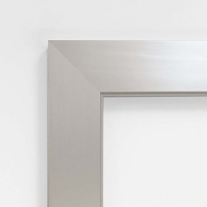 slide 3 of 6, Amanti Art Amanti Bathroom Mirror - Brushed Silver, 32 in x 26 in