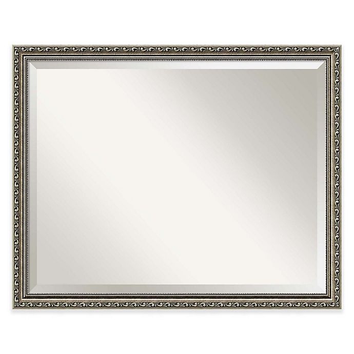 slide 1 of 5, Amanti Art Parisian Silver Bathroom Mirror - Nickel/Silver, 31 in x 25 in