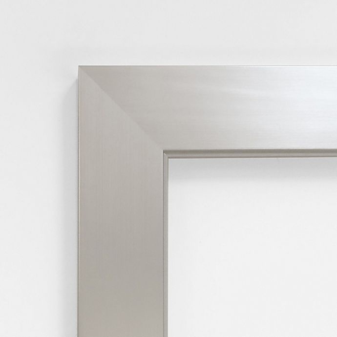 slide 3 of 5, Amanti Art Bathroom Mirror - Brushed Sterling Silver, 48 in x 30 in