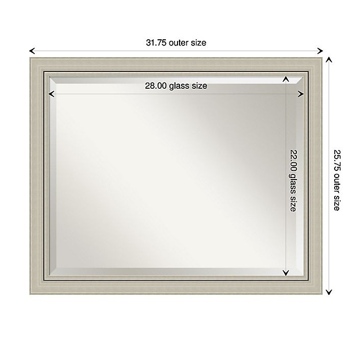 slide 6 of 6, Amanti Art Romano Narrow Large Bathroom Mirror - Silver, 1 ct