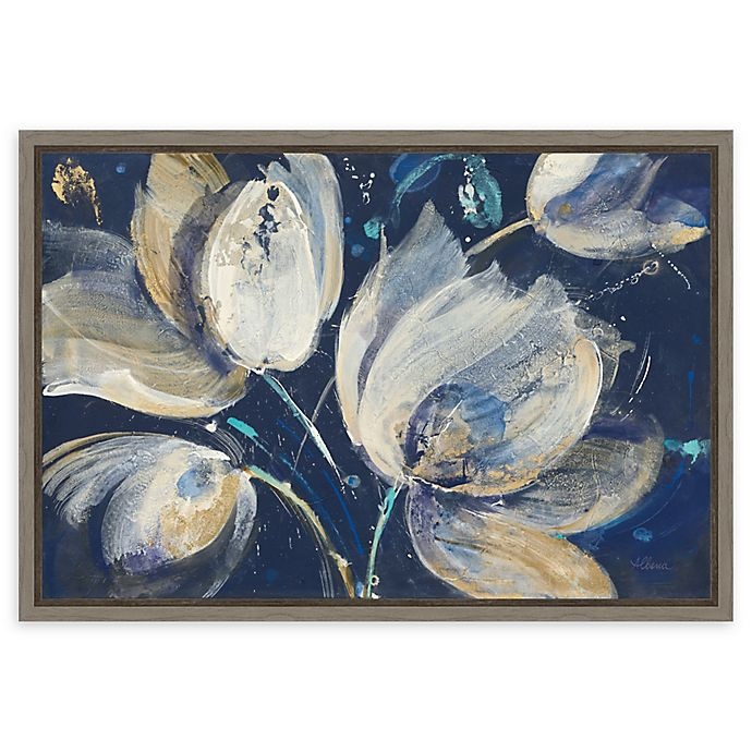 slide 1 of 5, Amanti Art Midnight Garden Framed Canvas Wall Art, 23 in x 16 in