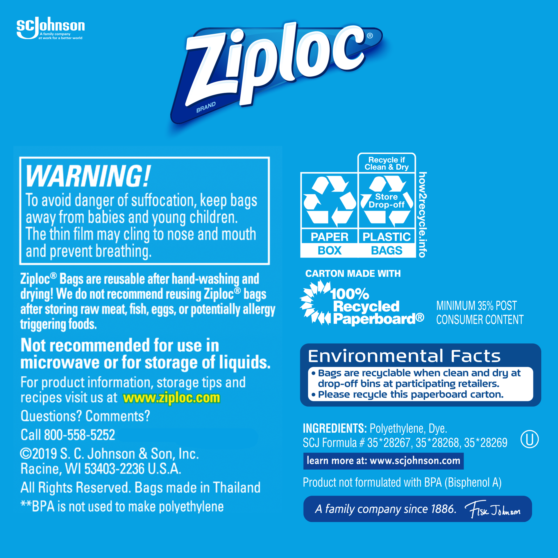 slide 3 of 3, Ziploc Brand Sandwich/Snack Bags with Power Shield Technology, 130 Count, 130 ct