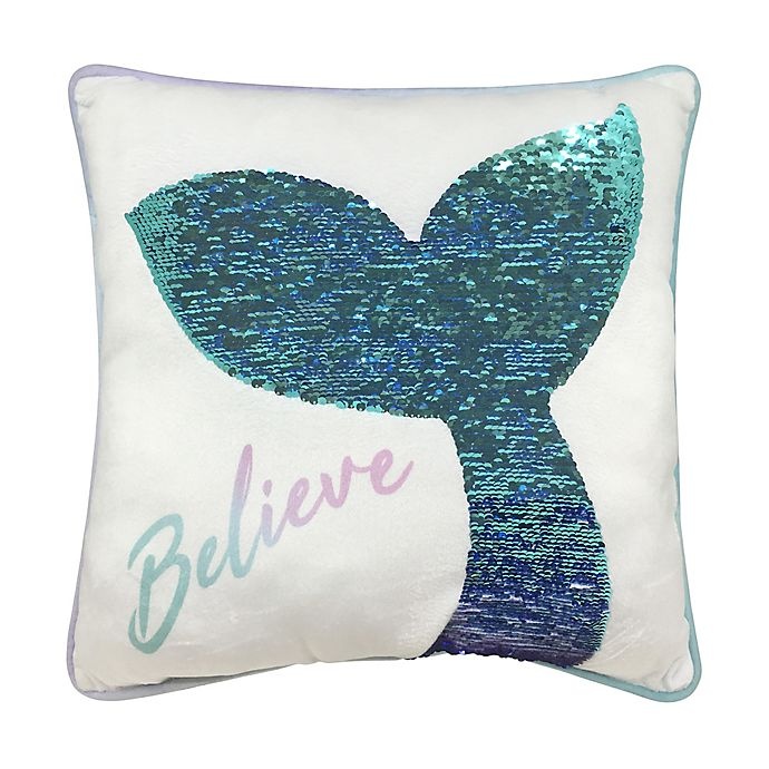 slide 2 of 2, Disney The Little Mermaid Square Throw Pillow, 16 in