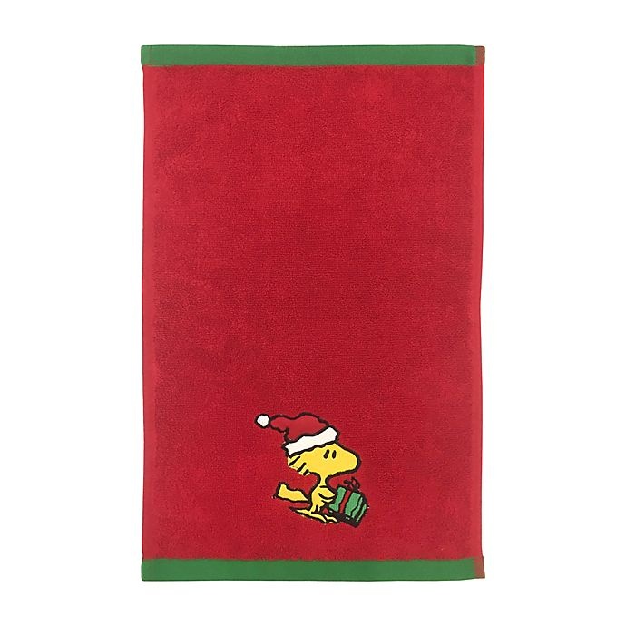 slide 2 of 3, Peanuts Holiday Fingertip Towel, 1 ct