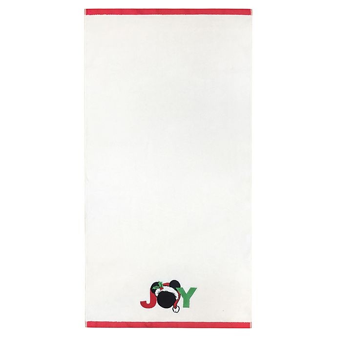 slide 2 of 2, Disney Holiday Mickey Mouse Joy Bath Towel, 1 ct