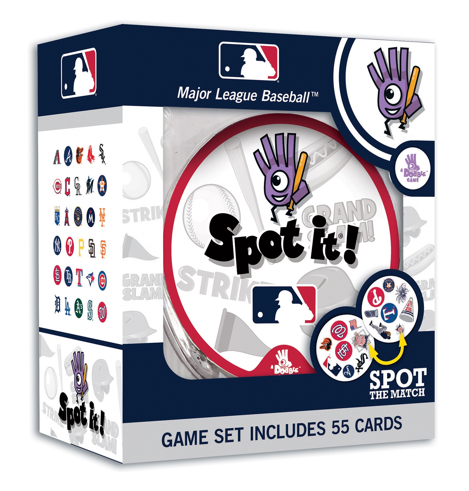 slide 4 of 4, MLB League Edition Spot It! Game, 1 ct