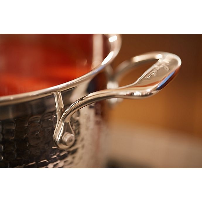 slide 3 of 7, Lagostina Martellata Tri-Ply Stainless Steel Covered Stewpot, 5 qt