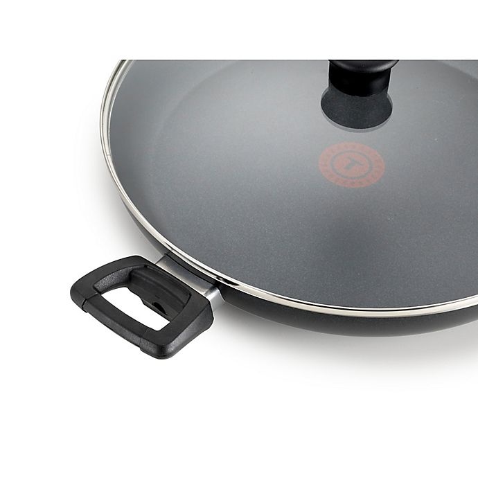 slide 5 of 9, T-fal Pure Cook Nonstick Aluminum Covered Fry Pan with Helper Handle - Black, 13 in