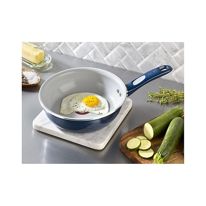 slide 5 of 8, TFAL T-fal Pure Cook Nonstick Aluminum Fry Pan - Blue, 8 in