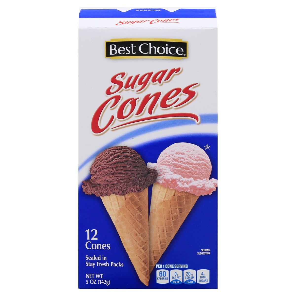 slide 1 of 1, Best Choice Sugar Cone, 12 ct