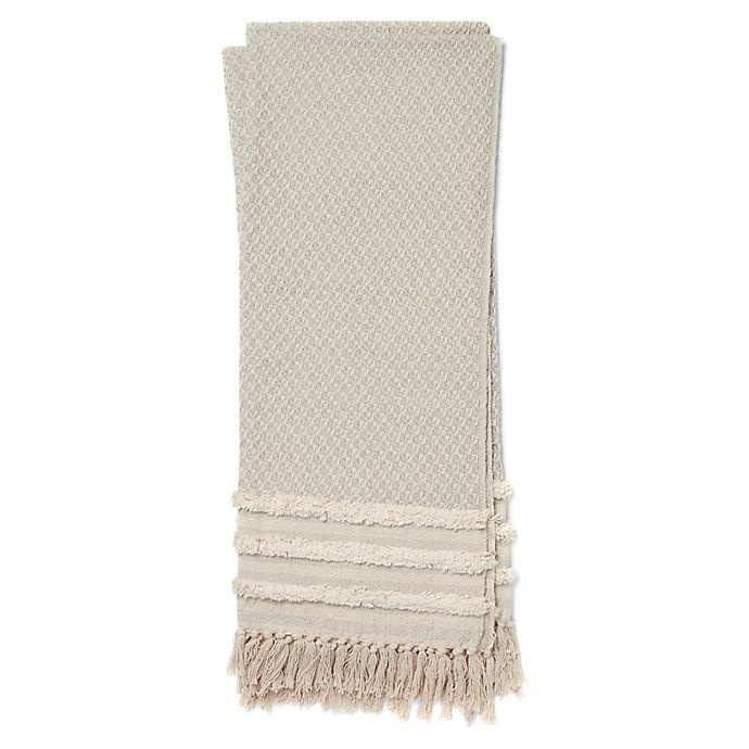 slide 1 of 1, Magnolia Home by Joanna Gaines Mackie Throw Blanket - Grey/Ivory, 1 ct