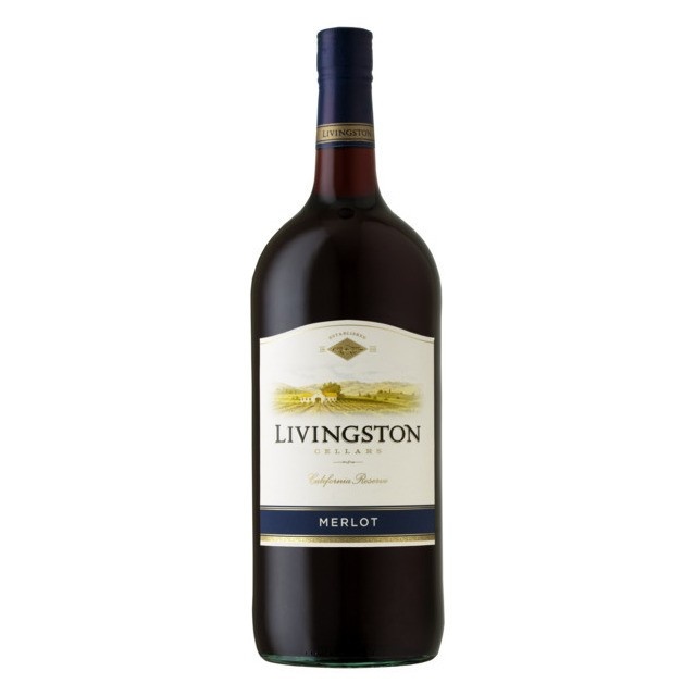 slide 1 of 1, Livingston Cellars Merlot Red Wine Bottle, 1.5 liter