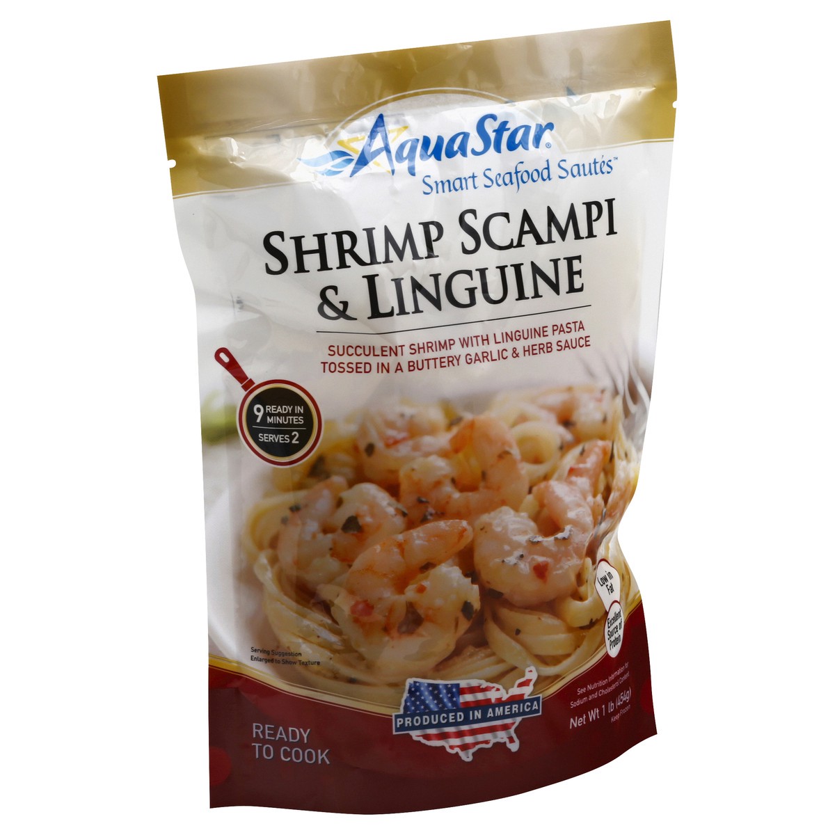 slide 9 of 9, Aqua Star Linguine Shrimp Scampi, 16 oz