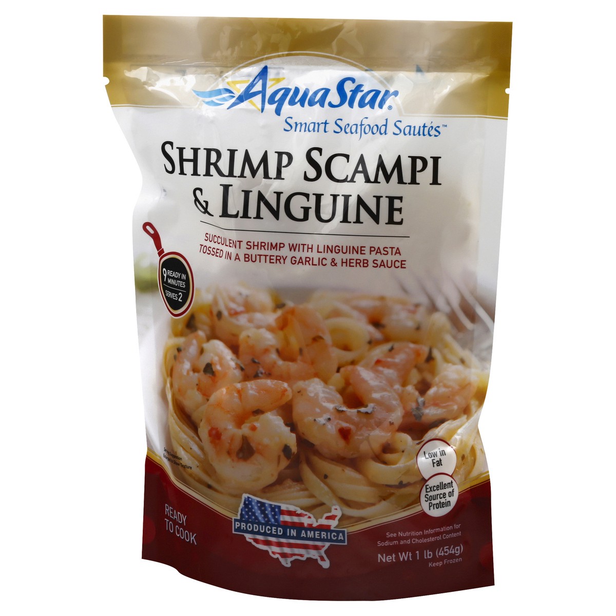 slide 5 of 9, Aqua Star Linguine Shrimp Scampi, 16 oz