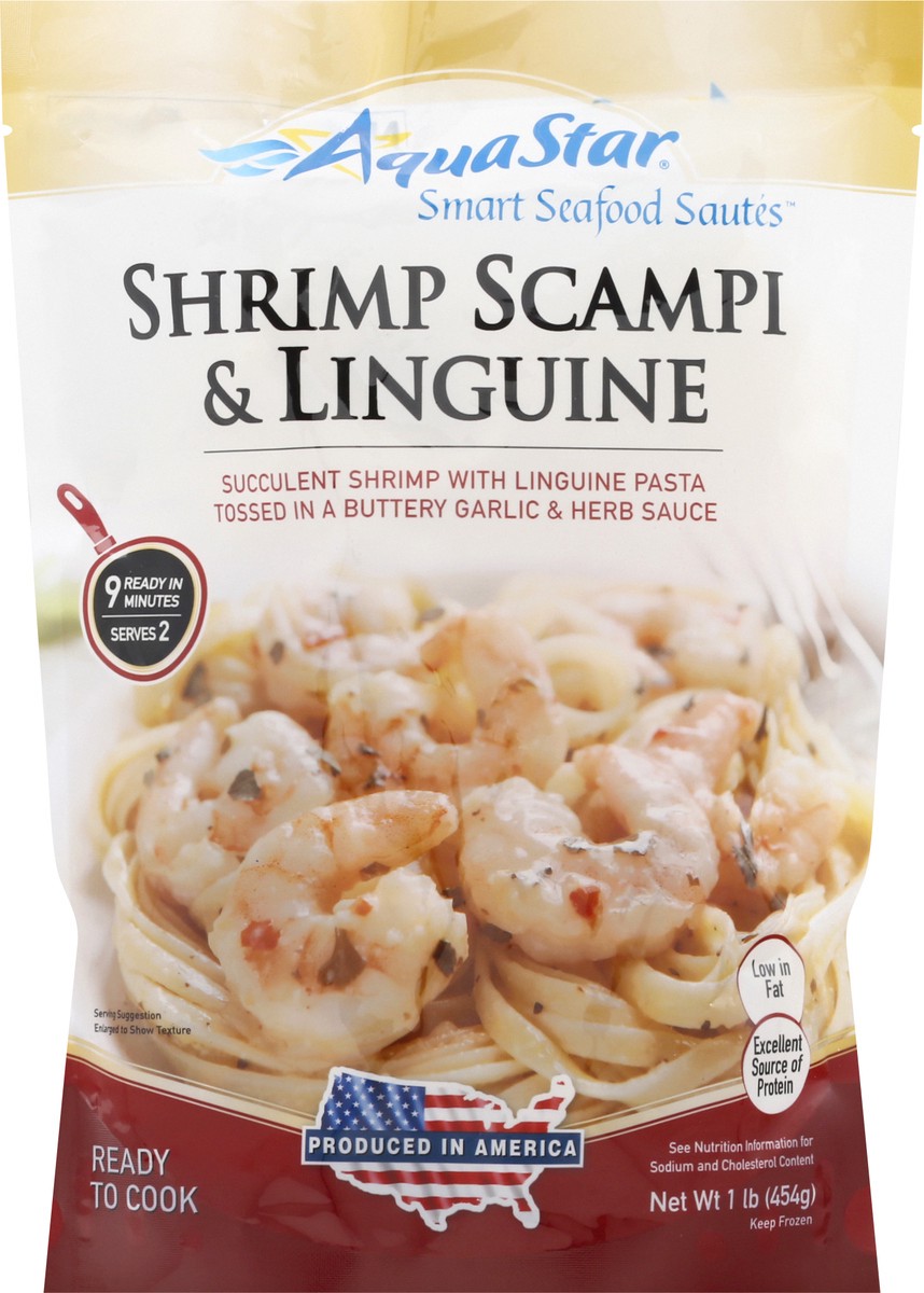 slide 7 of 9, Aqua Star Linguine Shrimp Scampi, 16 oz