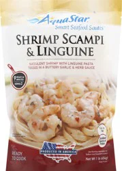 Aqua Star Linguine Shrimp Scampi