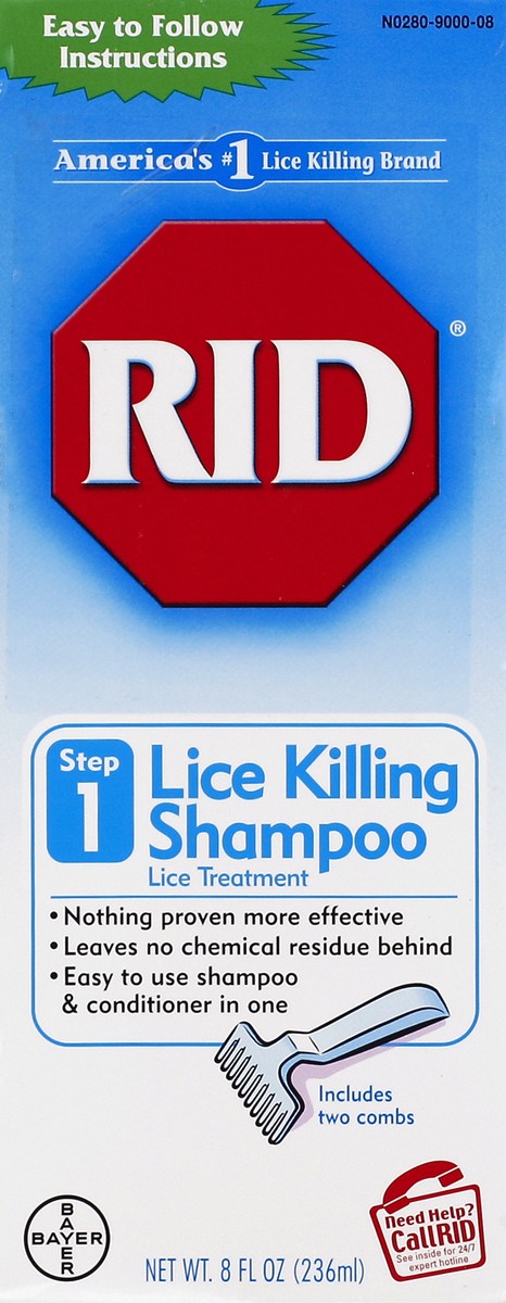 slide 5 of 7, RID Lice Killing Shampoo, 8 fl oz