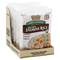 Golden Star Organic Brown Jasmine Rice Microwave Pouch