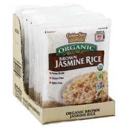 Golden Star Organic Brown Jasmine Rice Microwave Pouch