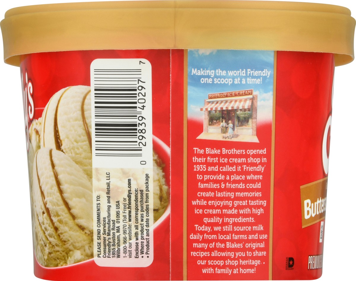 slide 2 of 12, Friendly's Premium Butterscotch Swirl Ice Cream 1.5 qt, 1.5 qt