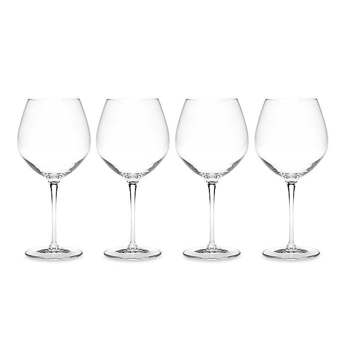 slide 2 of 3, Luigi Bormioli Crescendo SON.hyx Burgundy Wine Glasses, 4 ct