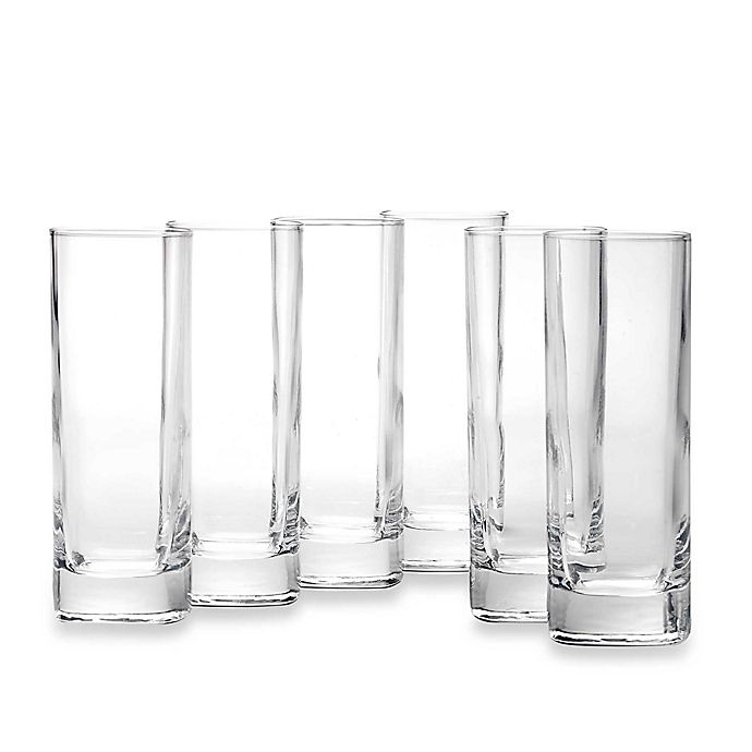 slide 2 of 3, Luigi Bormioli Strauss SON.hyx Square Highball Glasses, 6 ct