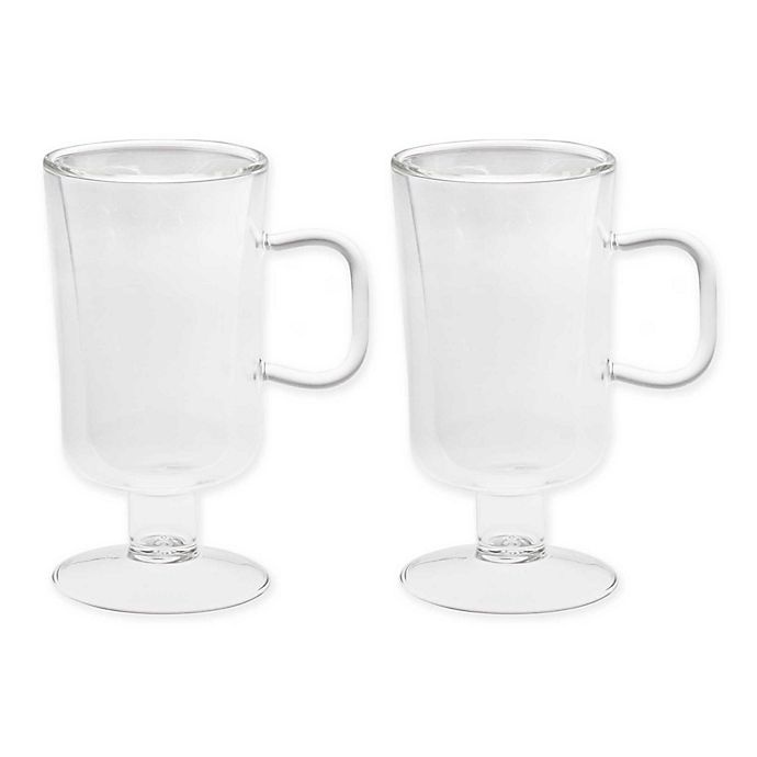 slide 2 of 3, Luigi Bormioli Thermic Borosilicate Double-Wall Irish Coffee Mugs, 2 ct