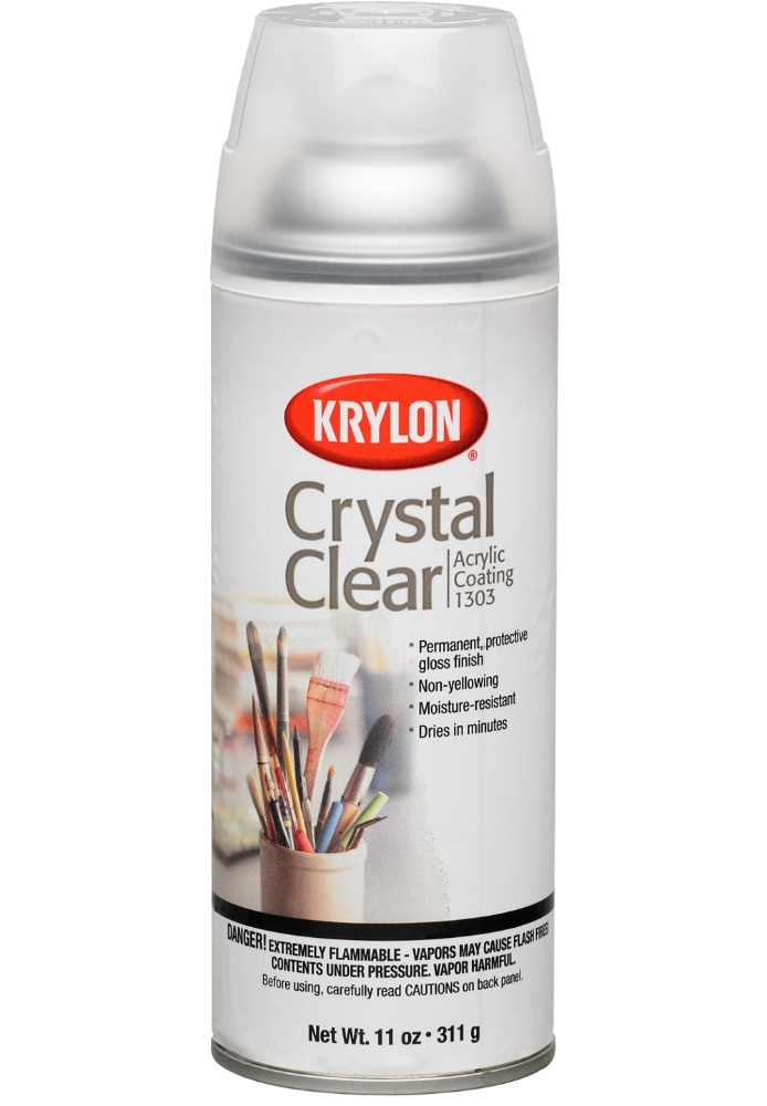 slide 1 of 1, Krylon Crystal Clear Acrylic Spray Coating - Clear - 11 Ounce, 11 oz