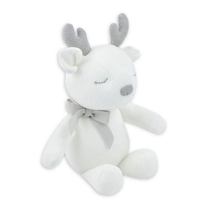 slide 1 of 3, Just Born Keepsake Deer Plush Toy - Ivory, 1 ct