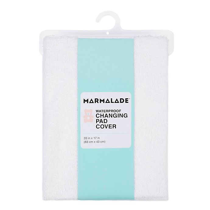 slide 2 of 2, Marmalade Waterproof Changing Pad Cover - White, 1 ct