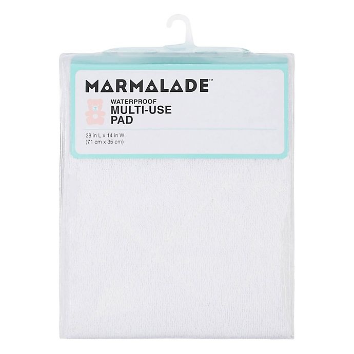 slide 2 of 3, Marmalade Waterproof Quilted Changing Pad - White, 1 ct