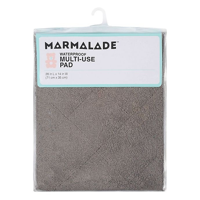 slide 2 of 3, Marmalade Waterproof Quilted Changing Pad - Grey, 1 ct