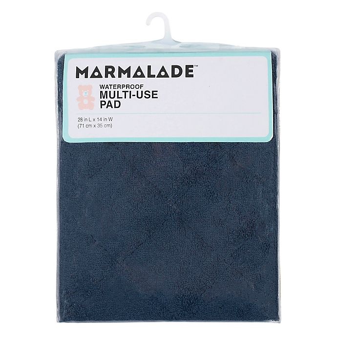 slide 2 of 3, Marmalade Waterproof Quilted Changing Pad - Navy, 1 ct