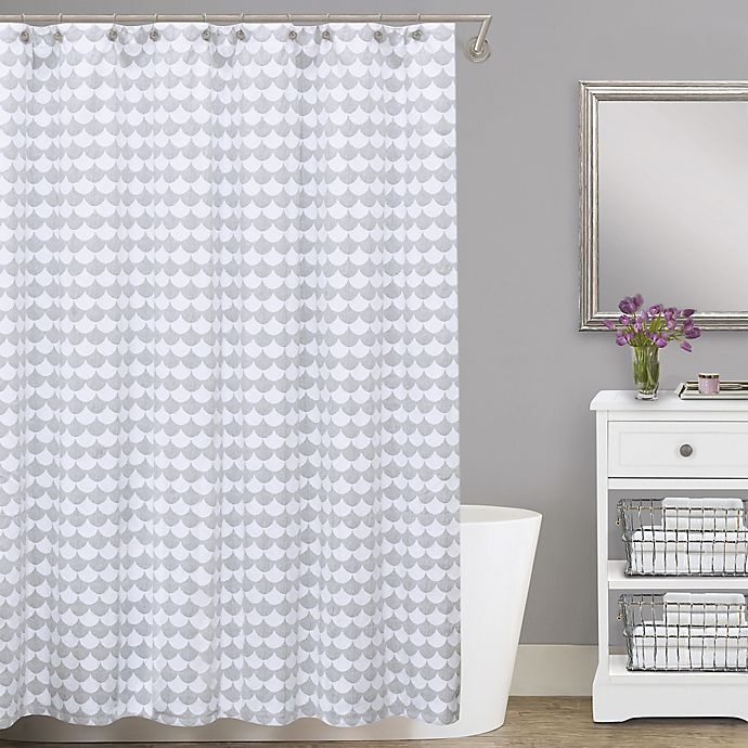 slide 1 of 3, Lamont Home Finley Cotton Matelasse Stall Shower Curtain, 54 in x 78 in