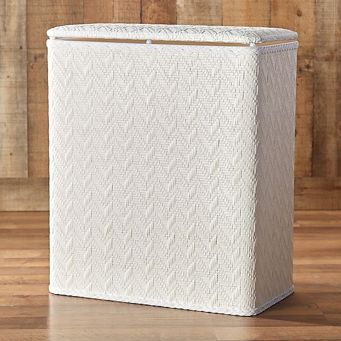 slide 2 of 4, LaMont Home River Upright Hamper - White, 1 ct