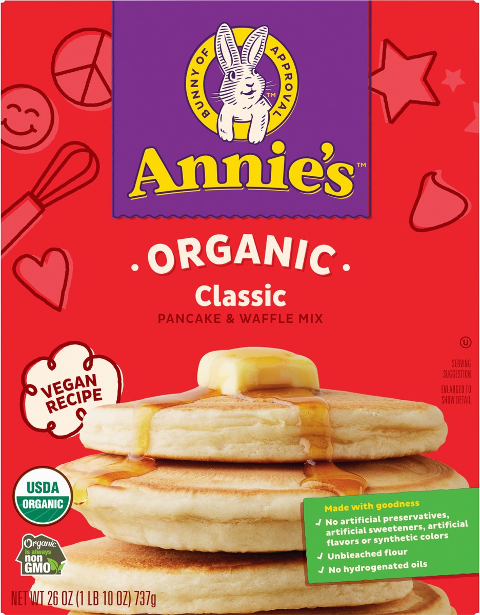 slide 6 of 13, Annie's Organic Classic Pancake and Waffle Mix, 26 oz, 26 oz