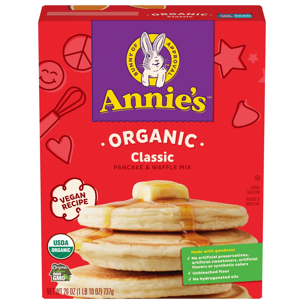 slide 10 of 13, Annie's Organic Classic Pancake and Waffle Mix, 26 oz, 26 oz