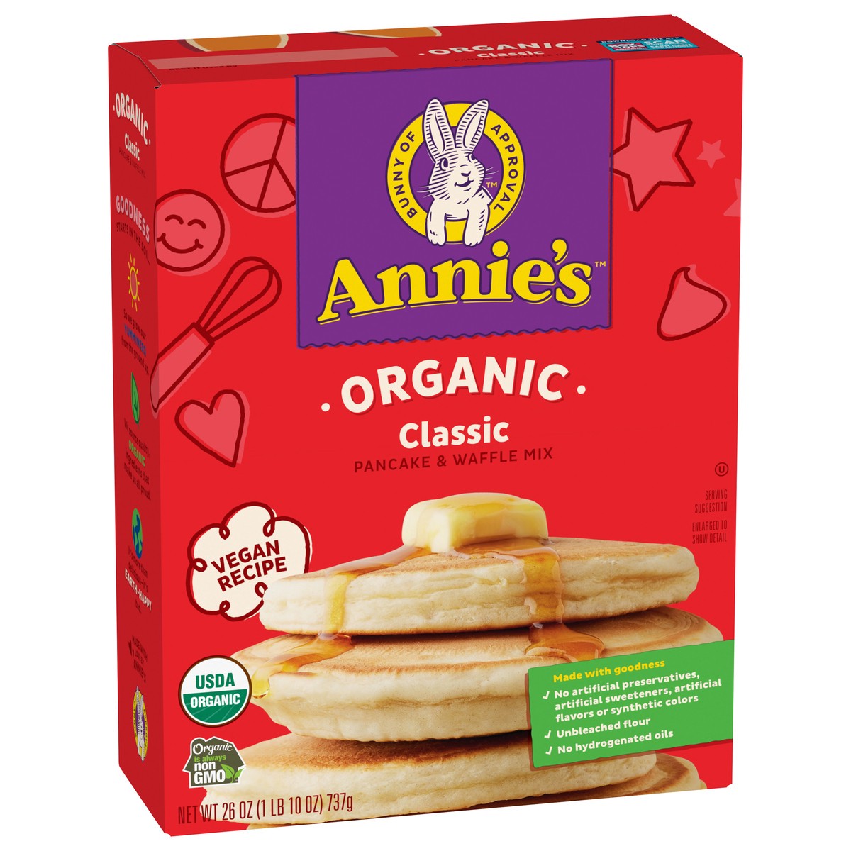 slide 7 of 13, Annie's Organic Classic Pancake and Waffle Mix, 26 oz, 26 oz