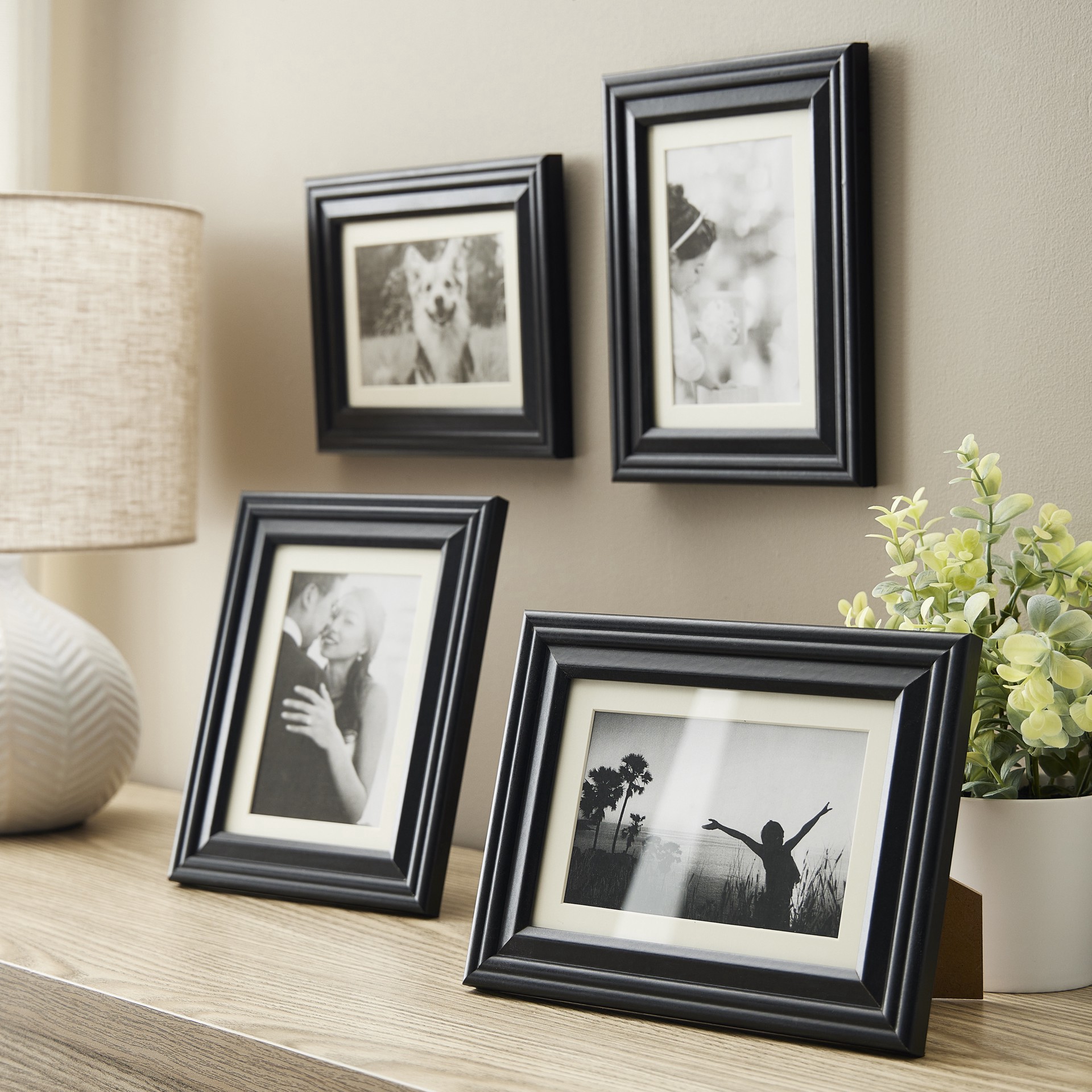 slide 3 of 4, 5 Pack Lifestyles Black Frame With Mat By Studio Decor, 5 ct