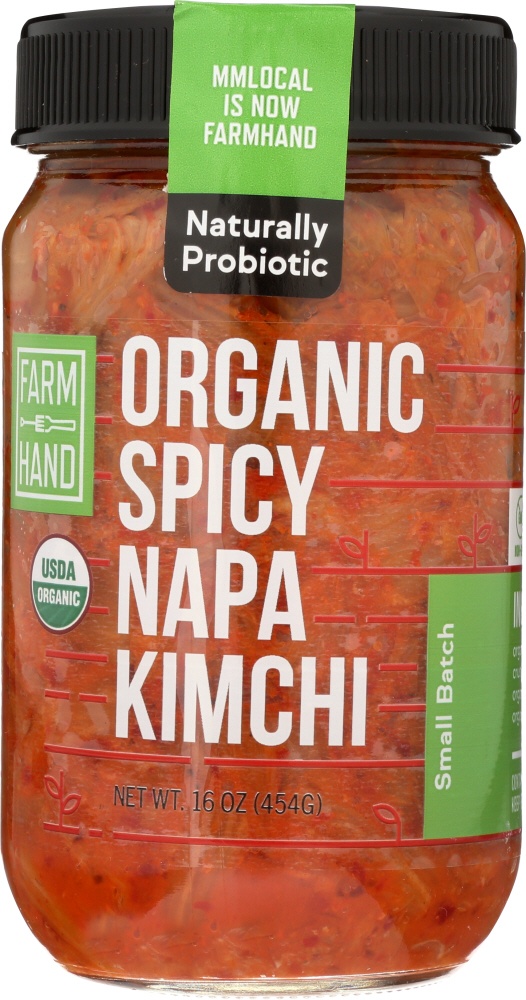 slide 1 of 1, Farmhand Organics Spicy Napa Kimchi, 16 oz