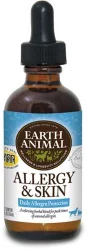 Earth Animal Organic Herbal Remedies Allergy & Skin for Dogs & Cats, 2 oz. Bottle