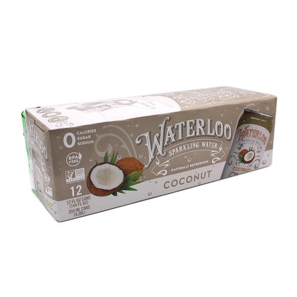 slide 1 of 1, Waterloo Coconut Sparkling Water, 12 ct