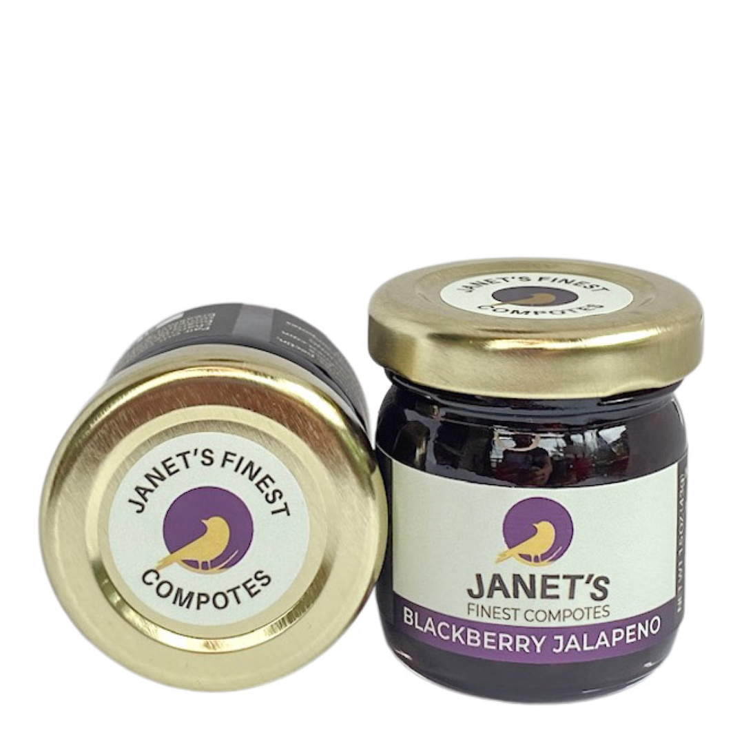 slide 1 of 1, J.F. Blackberry Jalapeno Compote, 