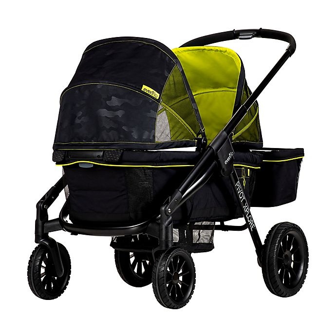 slide 19 of 19, Evenflo Pivot Xplore All-Terrain Double Stroller Wagon - Wayfarer, 1 ct