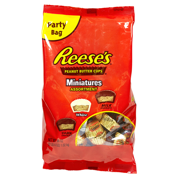 slide 1 of 1, Reese's Miniatures Assortment, 36 oz