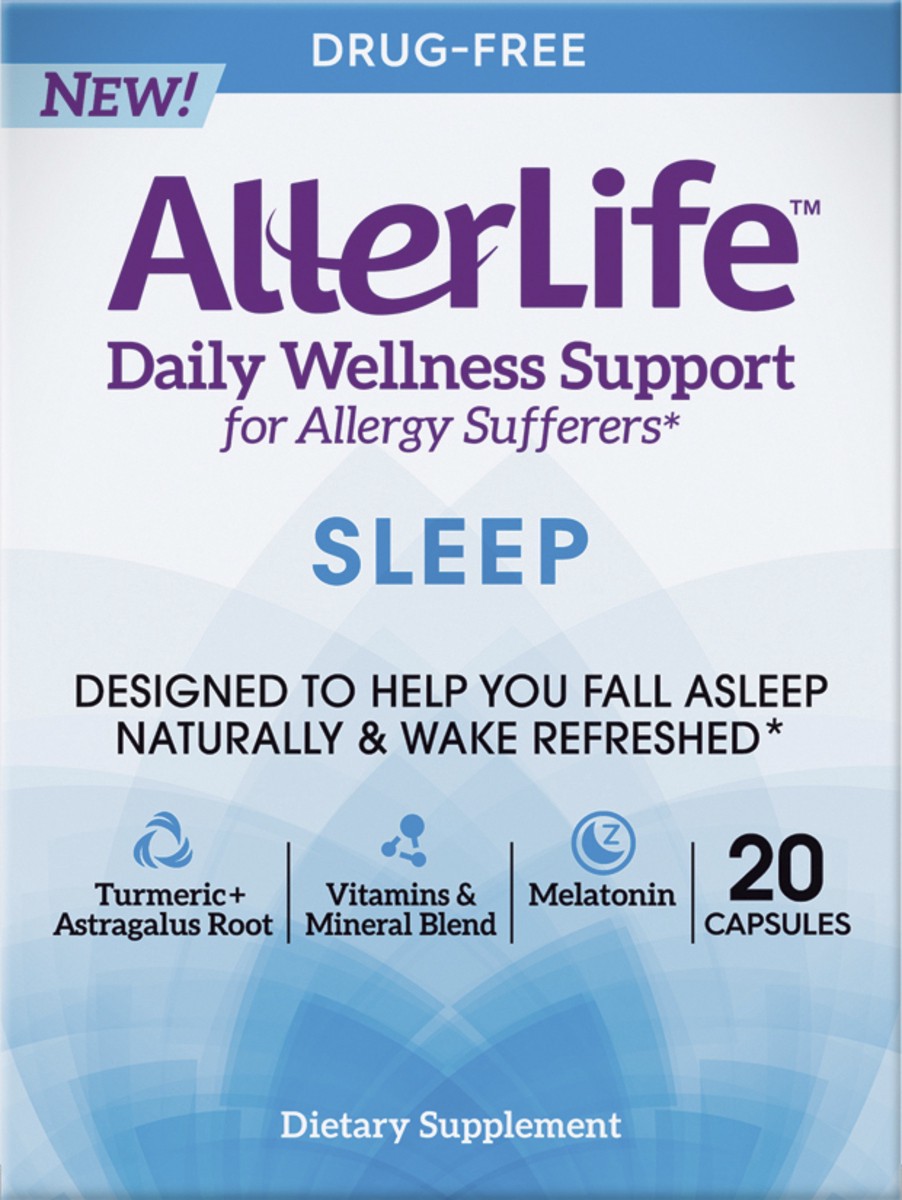 slide 1 of 9, Allegra Capsules Sleep 20 ea, 20 ct