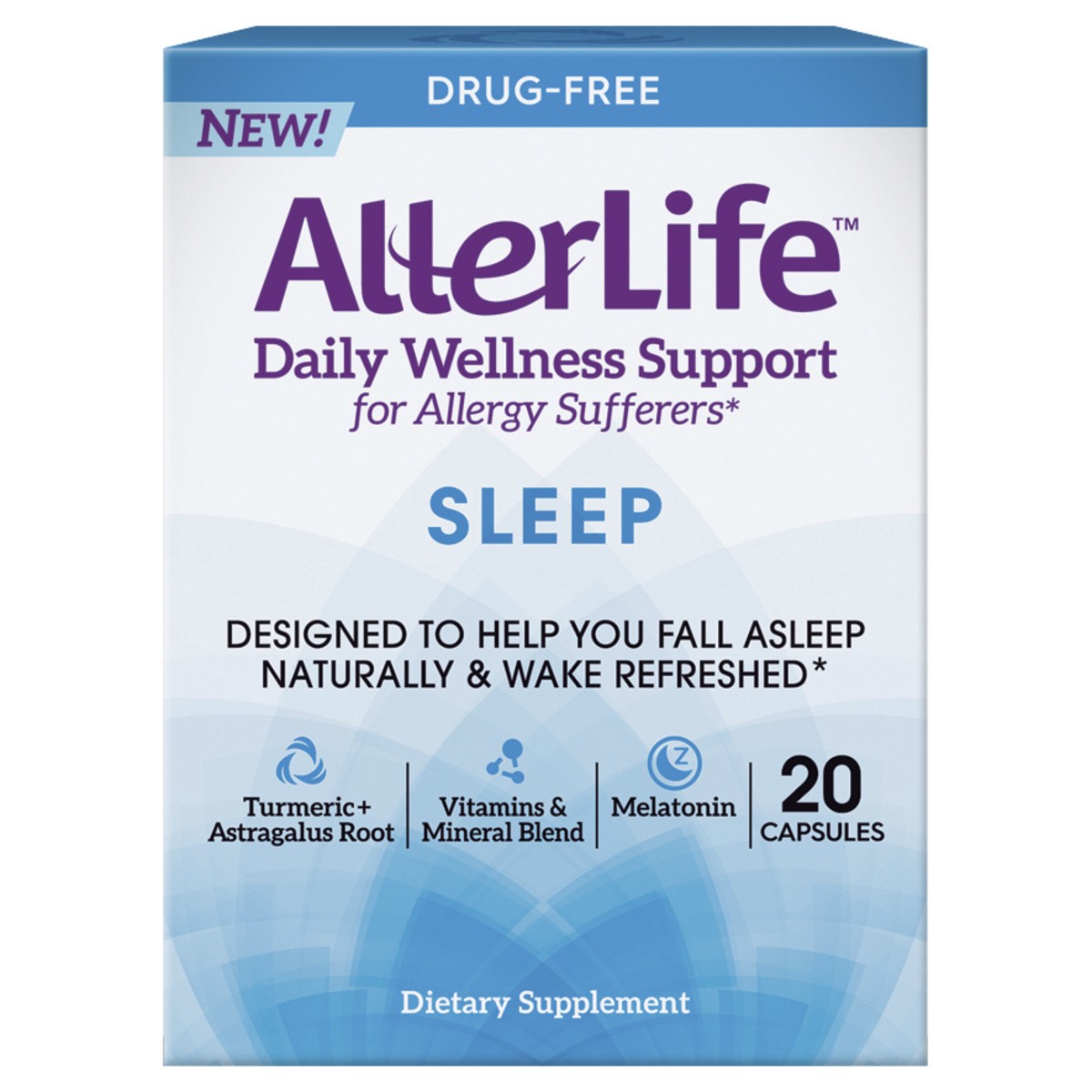 slide 1 of 8, AllerLife Daily Wellness Support Sleep Capsules, 20 ct