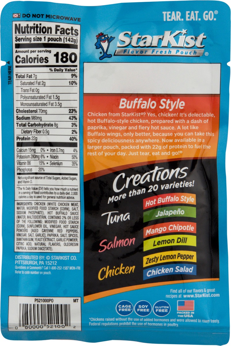 slide 2 of 9, StarKist Chicken Creations Buffalo Style, 4.5 oz