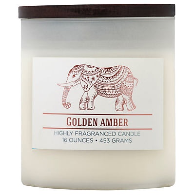 slide 1 of 1, MVP Group Wellness Golden Amber Candle, 16 oz